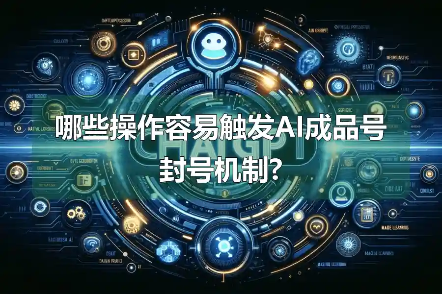 哪些操作容易触发AI成品号封号机制?